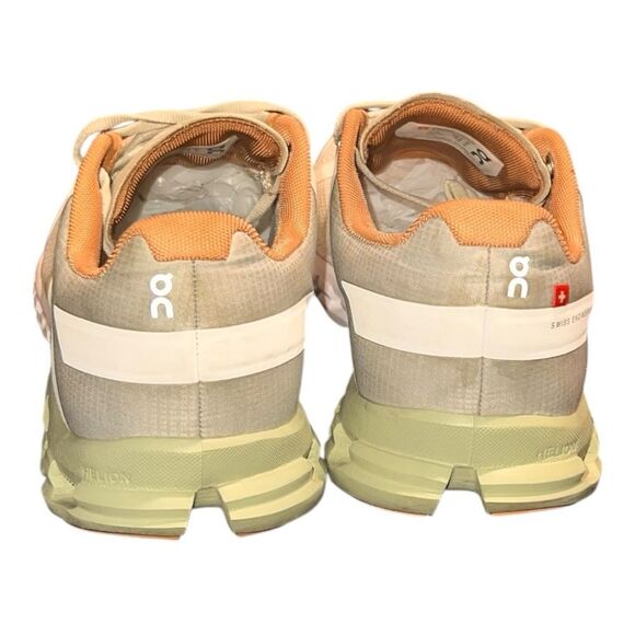 ON Cloudflow Running Shoes Aloe/White size Womens 7.5 - Picture 5 of 7